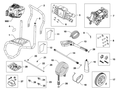 Part Location Diagram of 84007432 Briggs and Stratton Handle